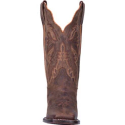 WOMEN'S DAN POST DP4572 12" ALEXY BROWN LEATHER WIDE SQUARE TOE BOOT -Western Cowboy Clothing DP4572 FRONT