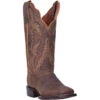 WOMEN'S DAN POST DP4572 12" ALEXY BROWN LEATHER WIDE SQUARE TOE BOOT -Western Cowboy Clothing DP4572 PROFILE
