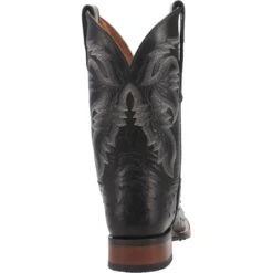 Dan Post DP4873 11" Alamosa Black Full Quill Ostrich Wide Square Toe (SHOP IN-STORES TOO) -Western Cowboy Clothing DP4873 4