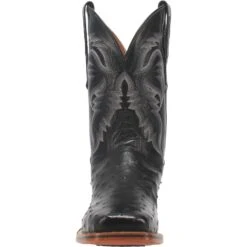 Dan Post DP4873 11" Alamosa Black Full Quill Ostrich Wide Square Toe (SHOP IN-STORES TOO) -Western Cowboy Clothing DP4873 5