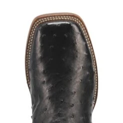Dan Post DP4873 11" Alamosa Black Full Quill Ostrich Wide Square Toe (SHOP IN-STORES TOO) -Western Cowboy Clothing DP4873 6