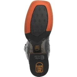 Dan Post DP4873 11" Alamosa Black Full Quill Ostrich Wide Square Toe (SHOP IN-STORES TOO) -Western Cowboy Clothing DP4873 7