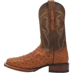 Dan Post DP4874 11" Alamosa Bay Apache Full Quill Ostrich Wide Square Toe (SHOP IN-STORES TOO) -Western Cowboy Clothing DP4874 3