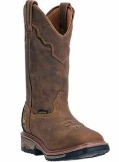 DAN POST DP69482 Men's 11" Blayde Steel Toe Saddle Tan Waterproof Wide Square Toe