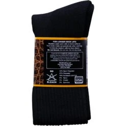 Men's Dan Post DPCBC9-BK/DPCBC10-BK Black Over The Calf Socks -Western Cowboy Clothing DPCBCBKback cc78db11 cbd3 4504 98e9 a9ff35609289