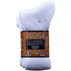 Men's Dan Post DPCBC9/DPCBC10/DPCBC13 White Over The Calf Socks -Western Cowboy Clothing DPCBCback