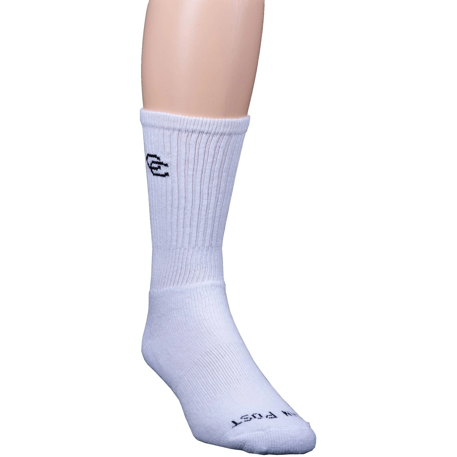 Men's Dan Post DPCBM9/DPCBM10 White All Around Crew Socks 4 Men's Dan Post DPCBM9/DPCBM10 White All Around Crew Socks - Image 2