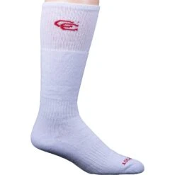 Women's Dan Post DPCGC9 White Over The Calf Socks -Western Cowboy Clothing DPCGCSIDE