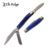 ELK RIDGE ER-939BL BLUE MANUAL FOLDING KNIFE -Western Cowboy Clothing ER 939BL