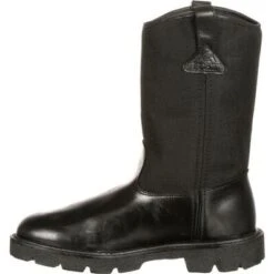 Rocky Boots Rocky FQ0006300 Men's 10" Warden Pull-On Wellington Public Service Boot (Shop In Store Too) -Western Cowboy Clothing FQ0006300 5 LARGE 2c8508d5 6dc5 4f43 b53f b33c4c06fefd