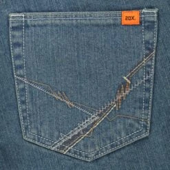 Wrangler FRCV42V Flame Resistant 20X Vintage Blue 5 Pocket -Western Cowboy Clothing FRCV42V 4 prd