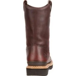 Georgia G4374 Men's 11" Steel Toe Pull On Soggy Brown Boot (SHOP IN-STORE TOO) 13 Georgia G4374 Men's 11" Steel Toe Pull On Soggy Brown Boot (SHOP IN-STORE TOO) -Western Cowboy Clothing G4374 BACK ac3ff4cb 641b 4c38 b6c2 124f4f73fc44