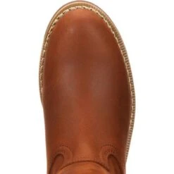 Georgia G5814 Men's 11" Carbo-Tec Farm And Ranch Wellington Pull-On Boot (SHOP IN-STORE TOO) -Western Cowboy Clothing G5814 toe view ab38c2ea fec8 4f14 b26e 59a81c49aa7a