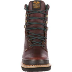 Georgia G8274 Men's 8" Lace Up Soggy Brown Boot (SHOP IN-STORE TOO) 10 Georgia G8274 Men's 8" Lace Up Soggy Brown Boot (SHOP IN-STORE TOO) -Western Cowboy Clothing G8274 front view 5df8868a 253c 4e82 b10e 91d560e79f42