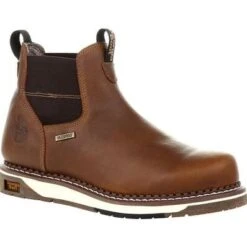 Georgia GB00352 Men's Soft Toe Wedge Waterproof Chelsea Work Boot (SHOP IN-STORES TOO)