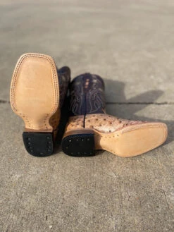 Women's Cowtown Q477 12" Oryx Full Quill Ostrich Print Wide Square Toe Boot (SHOP IN-STORE TOO) -Western Cowboy Clothing IMG 0140