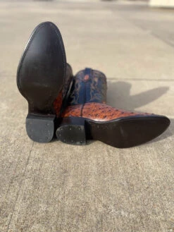 Cowtown R6064 12" Cognac Full Quill Ostrich Print R Toe Boot (SHOP IN-STORES TOO) -Western Cowboy Clothing IMG 0150