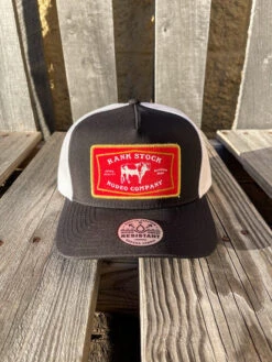 Hooey 2361T-BKWH "Rank Stock" Black/White Snap Back Cap