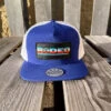 Hooey 2353T-BLWH "Rodeo" Blue/White Snap Back Cap -Western Cowboy Clothing IMG 1426 1