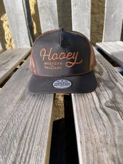 Hooey 2360T-BKBR "OG" Black W/Brown Stitching Cap