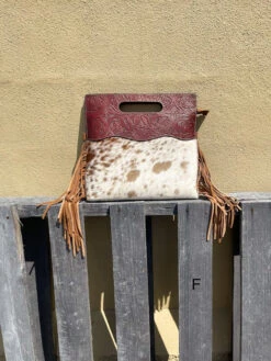 Top Notch Accessories 3074BR Brown Cowhide & Tooled Leather Purse 19 Top Notch Accessories 3074BR Brown Cowhide & Tooled Leather Purse -Western Cowboy Clothing IMG 2889