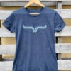 Kimes Ranch Ladies Outlier Vintage Navy T-Shirt -Western Cowboy Clothing IMG 4139