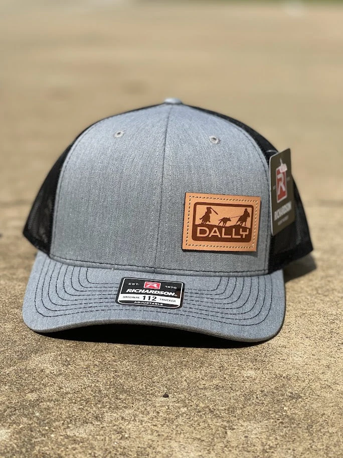Dally Up 522 Grey/Black With Leather Patch Team Ropers Richardson 112 Cap 3 Dally Up 522 Grey/Black With Leather Patch Team Ropers Richardson 112 Cap