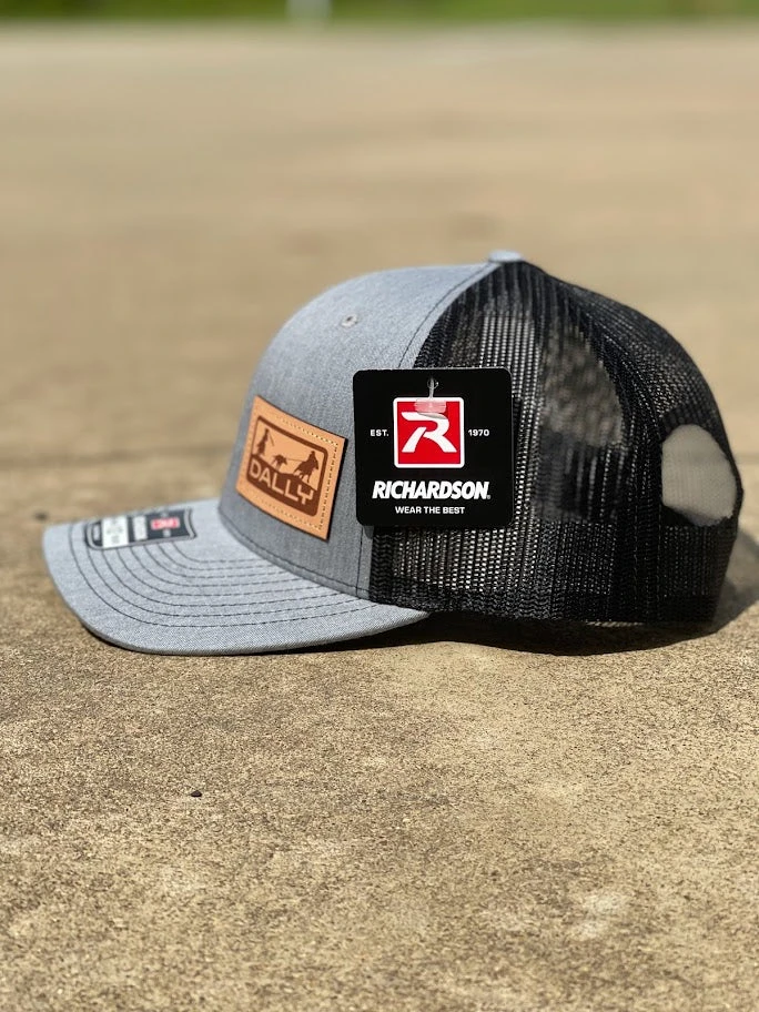 Dally Up 522 Grey/Black With Leather Patch Team Ropers Richardson 112 Cap 4 Dally Up 522 Grey/Black With Leather Patch Team Ropers Richardson 112 Cap - Image 2
