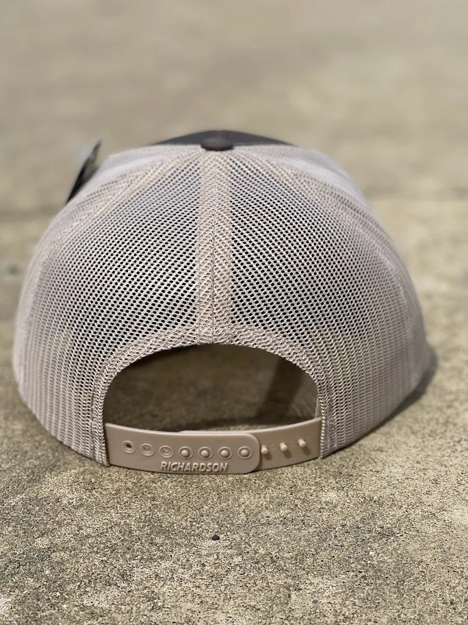 Dally Up 524 Brown/Khaki With Leather Patch Team Ropers Richardson 112 Cap 5 Dally Up 524 Brown/Khaki With Leather Patch Team Ropers Richardson 112 Cap - Image 3