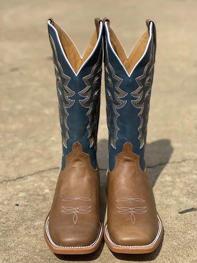 Horse Power HP1836 Men's 13" Pecan Barking Iron/Sugared Blue Jeans Square Toe Boot 4 Horse Power HP1836 Men's 13" Pecan Barking Iron/Sugared Blue Jeans Square Toe Boot - Image 2