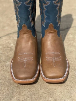 Horse Power HP1836 Men's 13" Pecan Barking Iron/Sugared Blue Jeans Square Toe Boot 9 Horse Power HP1836 Men's 13" Pecan Barking Iron/Sugared Blue Jeans Square Toe Boot -Western Cowboy Clothing IMG 5835