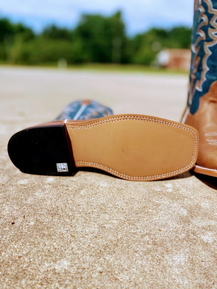 Horse Power HP1836 Men's 13" Pecan Barking Iron/Sugared Blue Jeans Square Toe Boot 7 Horse Power HP1836 Men's 13" Pecan Barking Iron/Sugared Blue Jeans Square Toe Boot - Image 5