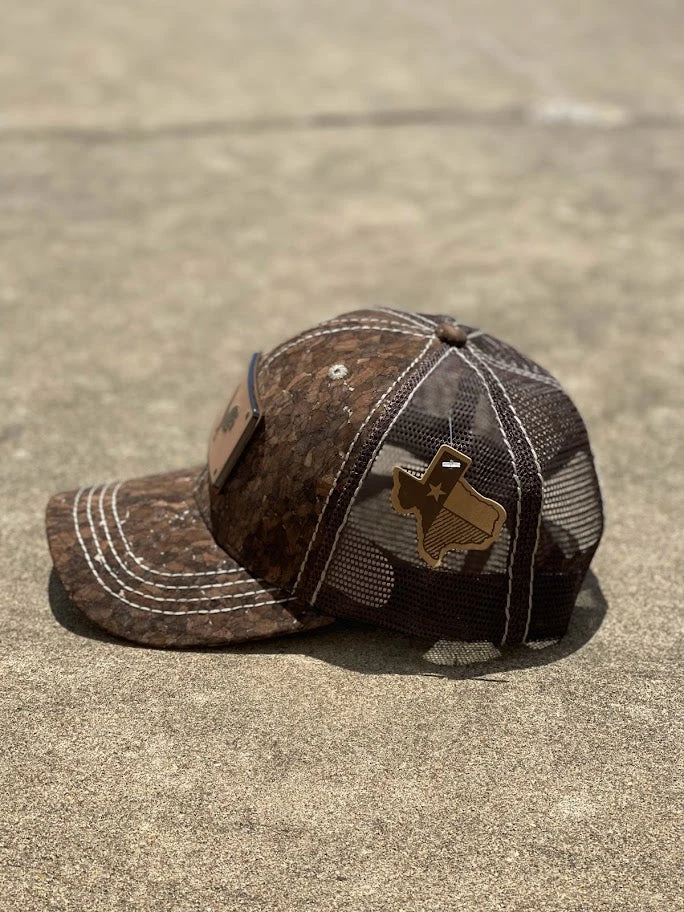 Dark Brown Cork Rooster With Metal Concho Cap 4 Dark Brown Cork Rooster With Metal Concho Cap - Image 2