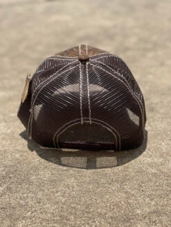 Dark Brown Cork Mexican Flag With Metal Concho Cap -Western Cowboy Clothing IMG 6569