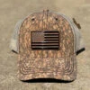 Brown Cork American Flag With Metal Concho Cap -Western Cowboy Clothing IMG 7057