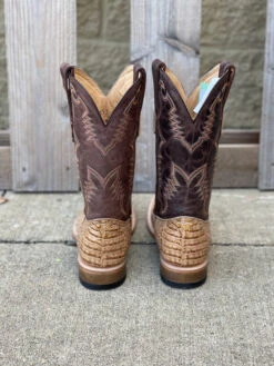 Cowtown Q6153 12" Oryx Caiman Belly Print Square Toe Boot (SHOP IN-STORE TOO) -Western Cowboy Clothing IMG 7615
