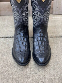 Cowtown R6096 12" Black Caiman Tail Cut Print R Toe Boot (SHOP IN-STORE TOO) 9 Cowtown R6096 12" Black Caiman Tail Cut Print R Toe Boot (SHOP IN-STORE TOO) -Western Cowboy Clothing IMG 7623