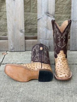 Men's Cowtown Q6077 12" Oryx Full Quill Ostrich Print Square Toe Boot (SHOP IN-STORE TOO) -Western Cowboy Clothing IMG 7631