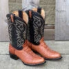 Cowtown R6094 12" Cognac Caiman Tail Cut Print R Toe Boot (SHOP IN-STORE TOO) -Western Cowboy Clothing IMG 7637