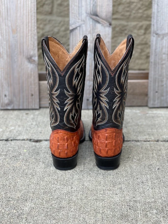 Cowtown R6094 12" Cognac Caiman Tail Cut Print R Toe Boot (SHOP IN-STORE TOO) 5 Cowtown R6094 12" Cognac Caiman Tail Cut Print R Toe Boot (SHOP IN-STORE TOO) - Image 3