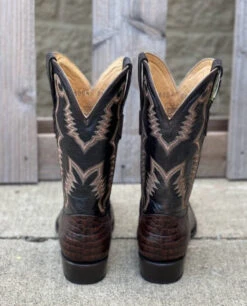 Cowtown R6084 12" Brown Gator Print R Toe Boot (SHOP IN-STORE TOO) -Western Cowboy Clothing IMG 7650