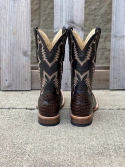 Cowtown Q6084 11" Brown Gator Print Square Toe Boot (SHOP IN-STORE TOO) -Western Cowboy Clothing IMG 7654