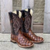 Cowtown Q156 12" Cognac Big Bass Print Square Toe Boot (SHOP IN-STORES TOO) 1 Cowtown Q156 12" Cognac Big Bass Print Square Toe Boot (SHOP IN-STORES TOO) -Western Cowboy Clothing IMG 7655