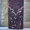 Top Notch Accessories 60203-2CF Coffee Bullrider W/Beige Inlay Wallet -Western Cowboy Clothing IMG 7683