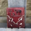 Top Notch Accessories 50100-2BR Brown Praying Cowboy W/Beige Inlay Bi-Fold Wallet -Western Cowboy Clothing IMG 7729