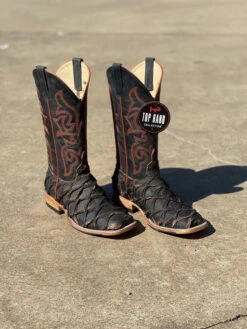 Horse Power Top Hand Men's HP8006 13" Toasted Big Bass With Mad Dog Top Square Toe Boot (SHOP IN-STORE TOO)
