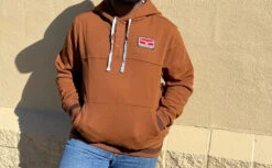 Kimes Ranch Men's Ranch Ready Fleece Hoodie In Brown -Western Cowboy Clothing IMG 8816