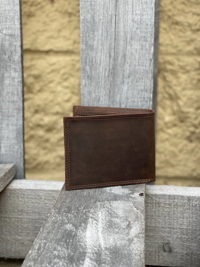 Zep-Pro IWT1CRZH-MSU Mississippi State University Bulldogs Brown “Crazy Horse” Leather Bi-fold Wallet 5 Zep-Pro IWT1CRZH-MSU Mississippi State University Bulldogs Brown “Crazy Horse” Leather Bi-fold Wallet - Image 3