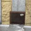 Zep-Pro IWT1CRZH-OLEMISS University Of Mississippi Brown “Crazy Horse” Leather Bi-fold Wallet -Western Cowboy Clothing IMG 8956