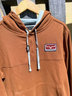 Kimes Ranch Men's Ranch Ready Fleece Hoodie In Brown -Western Cowboy Clothing IMG 9065 1